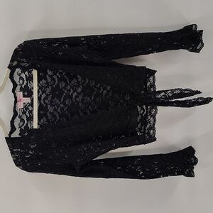 Pink Poodle Lacey Wrap Large Black